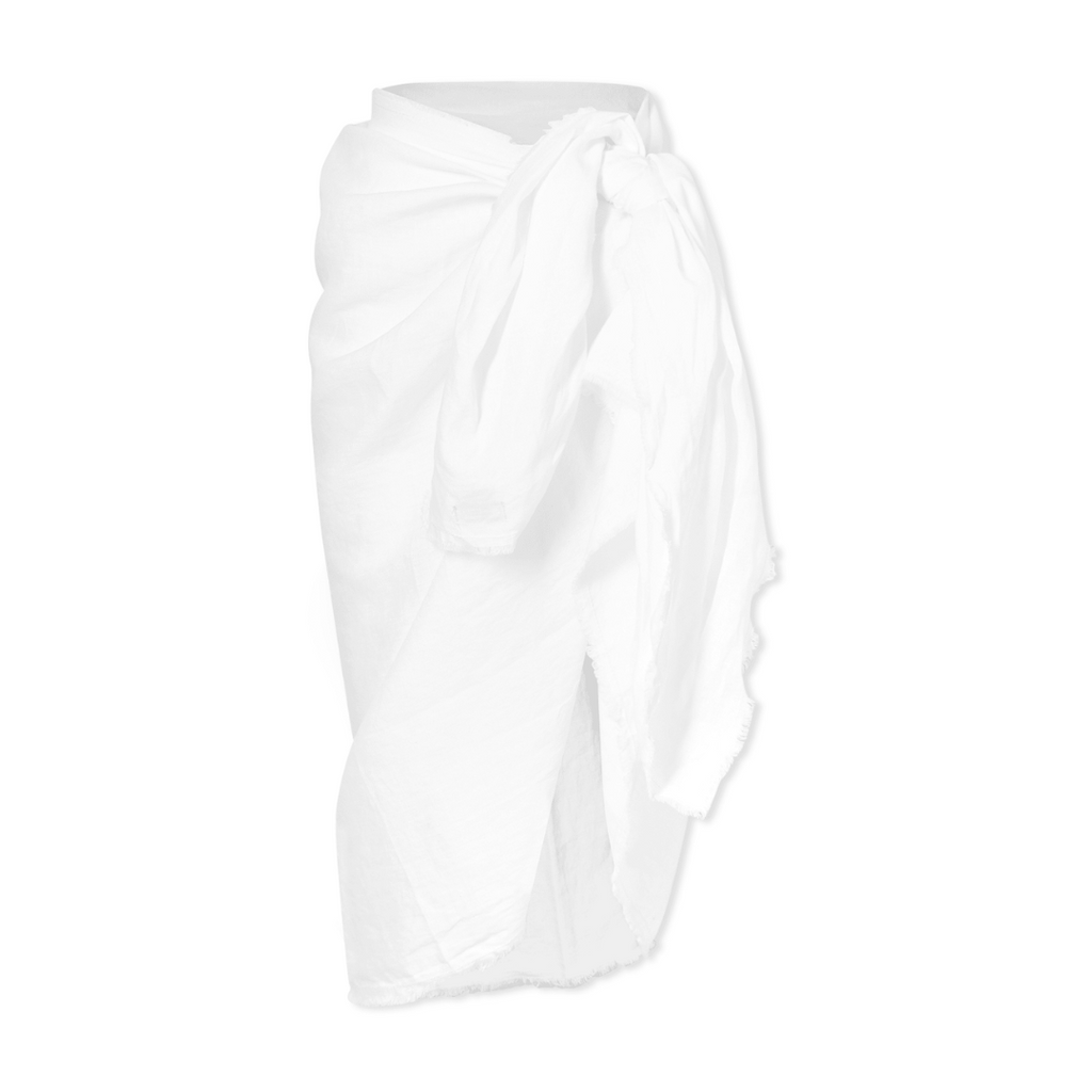 Donni Linen Wrap Skirt